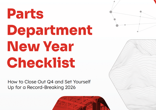 Parts Department New Year Checklist