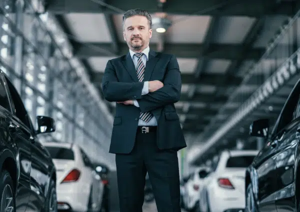 general manager running a successful dealership after closing the gap between parts and service